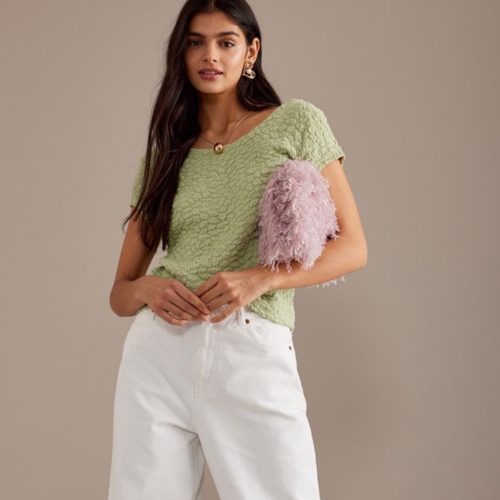 Anthropologie Maeve Socialite Popcorn Tee